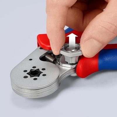 Knipex Zelfinstellende krimptang voor adereindhulzen | Met zij-invoering - 975514 - thumbnail