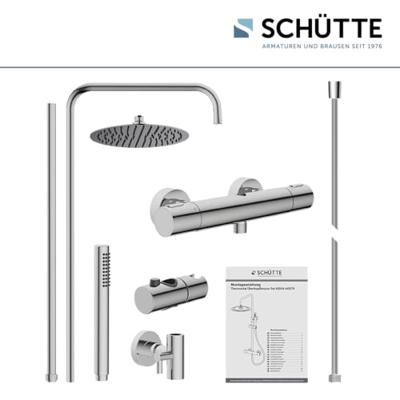 Schütte AQUADUCT Hoofddouche-Set | Thermostatische mengkraan | Chroom - 60044 Schütte AQUADUCT Hoofddouche-Set | Thermostatische mengkraan | Chroom - 60044