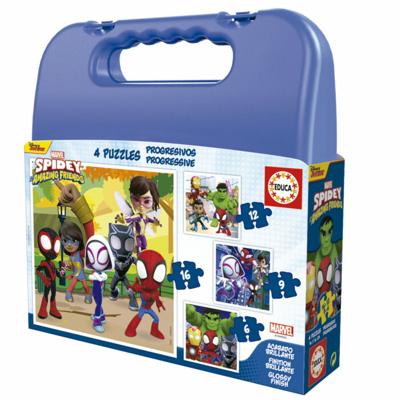 Set van 4 Puzzels Spidey & His Amazing Friends 43 Onderdelen