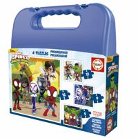 Set van 4 Puzzels Spidey & His Amazing Friends 43 Onderdelen - thumbnail