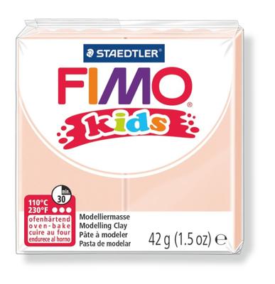Fimo kids boetseerklei licht beige, 42gr Fimo kids boetseerklei licht beige, 42gr