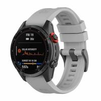 By Qubix - Siliconen sportbandje - Grijs - Compatible met Garmin Instinct 3-50mm - Compatible Garmin bandje - thumbnail