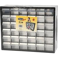 Raaco Classic kunststof ladekast 36 laden zwart - 126595 - 126595 - thumbnail