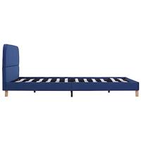 Bedframe stof blauw 140x200 cm - thumbnail