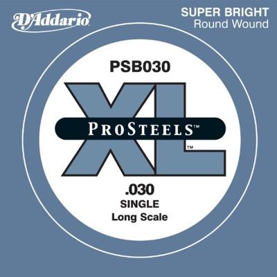 D'Addario PSB030 ProSteel Wound Bass Singles 030 Long Scale Enkel bassnaar, ProSteels D'Addario PSB030 ProSteel Wound Bass Singles 030 Long Scale Enkel bassnaar, ProSteels