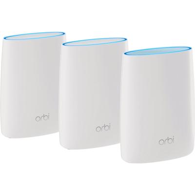 Orbi WiFi System RBK53S - Wifi-systeem (router, 2 verlengstukken) - tot 7500 vierkante voet - maas - GigE - 802.11a/b/g/n/ac - Tri-Band