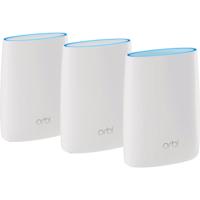 Orbi WiFi System RBK53S - Wifi-systeem (router, 2 verlengstukken) - tot 7500 vierkante voet - maas - GigE - 802.11a/b/g/n/ac - Tri-Band - thumbnail