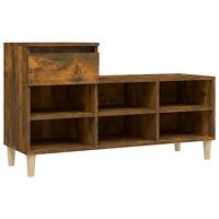 VidaXL Schoenenkast 102x36x60 cm bewerkt hout gerookt eikenkleurig - thumbnail