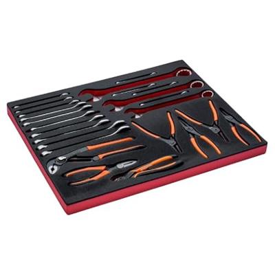 Bahco Foaminlay Fit&Go 3/3 met ringsteeksleutels en tangen - 82-delig - FF1A102