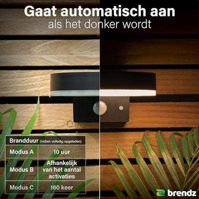 Brendz solar wandlamp malabo