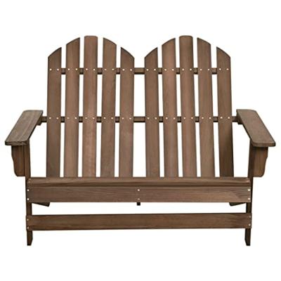 VidaXL Tuinstoel 2-zits adirondack massief vurenhout bruin