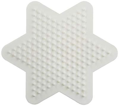 Hama strijkkralen grondplaat ster klein wit