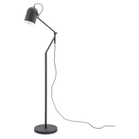 By-Boo Vloerlamp 'Sleek' kleur Zwart - thumbnail