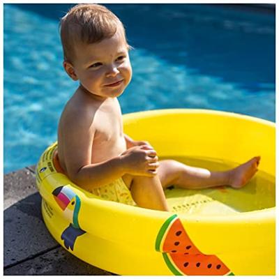 Geel babyzwembad rond