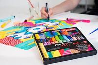 STABILO pen 68 max arty viltstift met dikke beitelpuntetui 20 kleuren - thumbnail