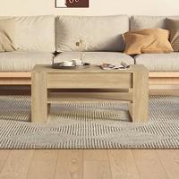 Salontafel 102x55x45 cm bewerkt hout sonoma eikenkleurig - thumbnail