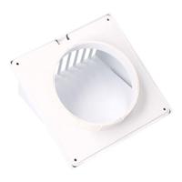 Ventilatierooster EDM 87754 Wit 12,5 x 17 x 17 cm - thumbnail