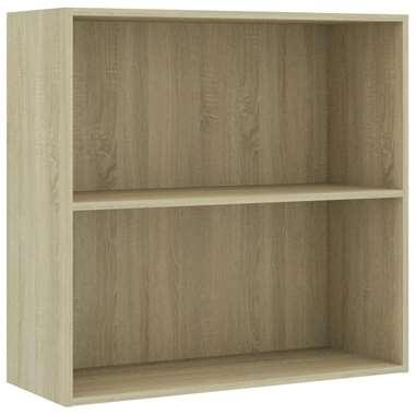 Boekenkast 80x30x76,5 cm bewerkt hout sonoma eikenkleurig Boekenkast 80x30x76,5 cm bewerkt hout sonoma eikenkleurig