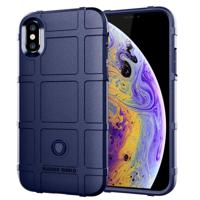 Volledige dekking schokbestendig TPU Case voor iPhone XS (blauw) - thumbnail