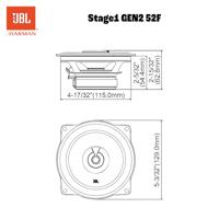 JBL STAGE1 52F - Autospeakers - 13 cm - 2-weg Coaxiaal - 320 Watt - Zonder Grill - thumbnail