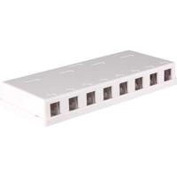 DeLOCK Keystone Surface Mounted Box 8 Port behuizing - thumbnail
