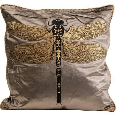 Kare Kussen Glitter Dragonfly Brown 40x40cm