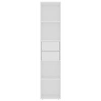 Boekenkast 36x30x171 cm bewerkt hout wit - thumbnail