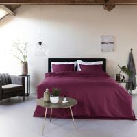 Egyptisch Katoen Uni - Bordeaux - thumbnail