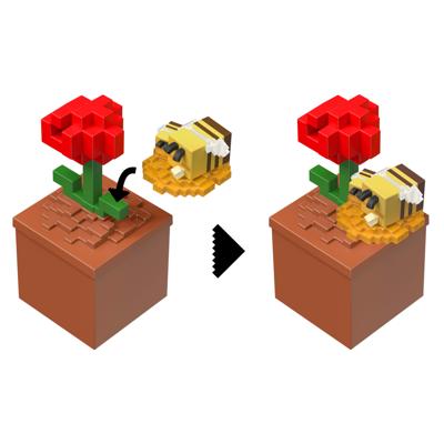 Minecraft Bloom Blocks Mini Figure - Poppy Minecraft Bloom Blocks Mini Figure - Poppy