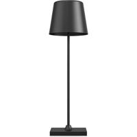 LED Tafellamp Draadloos Oplaadbaar - Brinton Orvex - Dimbaar - Warm Wit 3000K - Spatwaterdicht IP44 - USB-C - Zwart - thumbnail