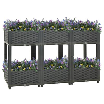 VidaXL Plantenbak verhoogd 120x40x71 cm polypropyleen VidaXL Plantenbak verhoogd 120x40x71 cm polypropyleen