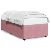 Bedframe fluweel roze 80x200 cm - thumbnail