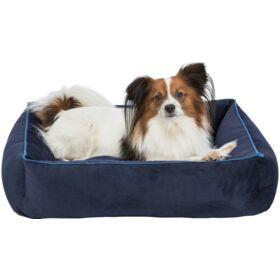TRIXIE Bijzonder zacht en gezellig hondenbed Romy met antislip bodem, hoekig, 75 x 60 cm, oker - 37676