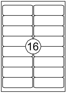 Etiket Quantore 99.1x33.9mm 1600 stuks Etiket Quantore 99.1x33.9mm 1600 stuks