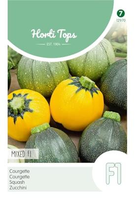 Zaden Courgette Ronde F1 soorten gemengde kleuren Hortitops - Hortitops