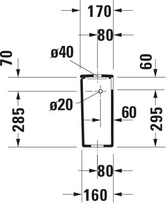 Duravit Durastyle duobloc reservoir 6 ltr. Wit