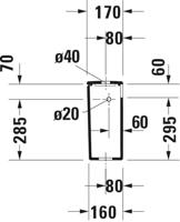 Duravit Durastyle duobloc reservoir 6 ltr. Wit - thumbnail