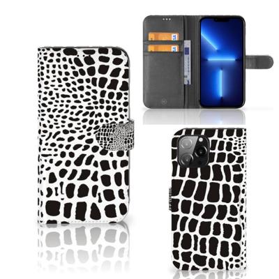 iPhone 13 Pro Max | Telefoonhoesje | Met pasjeshouder | Slangenprint