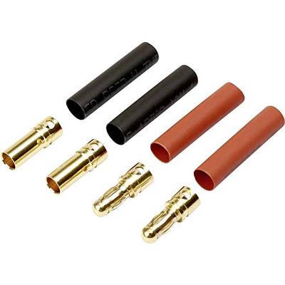 Reely RE-6702306 Accupack stekker, Accupack bus 3,5 mm Verguld 2 paar