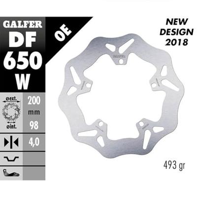 GALFER remschijf "df650" rotor df650 type w rigid