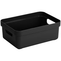Sigma home box 9 liter - zwart - 35,2x25,3x12,2 cm - thumbnail