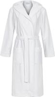 Witte uniseks badjas capuchon - thumbnail