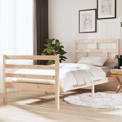 Bedframe massief hout 90x190 cm