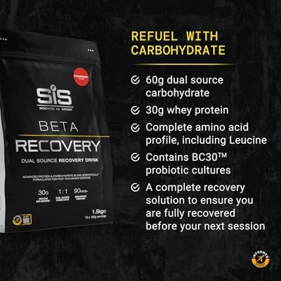 SIS Beta Fuel Recovery Aardbei 1.5kg SIS Beta Fuel Recovery Aardbei 1.5kg