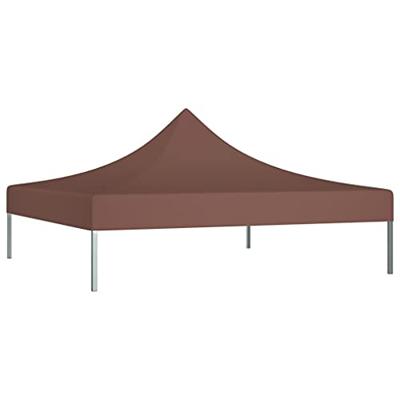 VidaXL Partytentdak 270 g/m² 3x3 m bruin - thumbnail