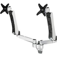 SpeaKa Professional SP-1624884 Superflex Monitor-wandbeugel 2-voudig 25,4 cm (10) - 68,6 cm (27) Zilver-zwart In hoogte verstelbaar, Kantelbaar, Zwenkbaar, - thumbnail