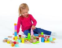 Eichhorn houten blokken in emmer, 50st. - thumbnail