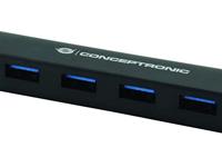 Conceptronic CTC4USB3 USB 3.1 (3.1 Gen 2) Type-C 5000Mbit/s hub & concentrator - thumbnail