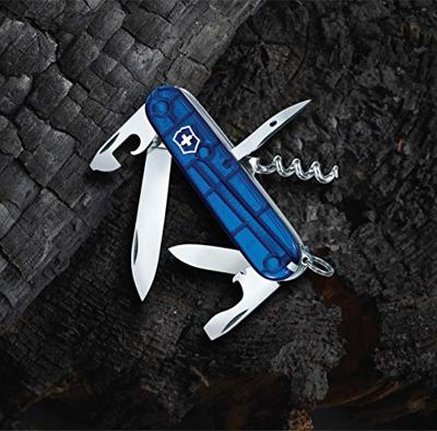 Victorinox Spartan 1.3603.T2 Zwitsers zakmes Aantal functies 12 Blauw (transparant)