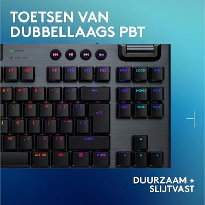 Logitech G G915 X Lightspeed TKL toetsenbord Draadloos Zwart - GL Tactile Logitech G G915 X Lightspeed TKL toetsenbord Draadloos Zwart - GL Tactile